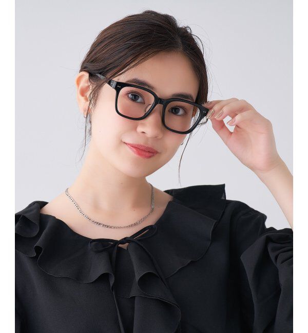  「 ウェリントン型 メガネ | 四角 黒縁フレーム 伊達めがね 度付きユニセックス  CLASSIC  レンズ交換券付」|メガネ|