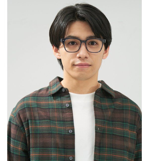  「 ウェリントン型 メガネ | 四角 黒縁フレーム 伊達めがね 度付きユニセックス  CLASSIC  レンズ交換券付」|メガネ|