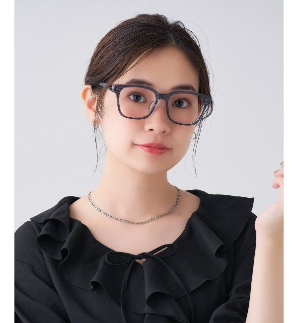  「 ウェリントン型 メガネ | 四角 黒縁フレーム 伊達めがね 度付きユニセックス  CLASSIC  レンズ交換券付」|メガネ|