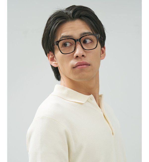  「 ウェリントン型 メガネ | 四角 黒縁フレーム 伊達めがね 度付きユニセックス  CLASSIC  レンズ交換券付」|メガネ|