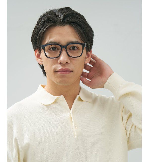  「 ウェリントン型 メガネ | 四角 黒縁フレーム 伊達めがね 度付きユニセックス  CLASSIC  レンズ交換券付」|メガネ|