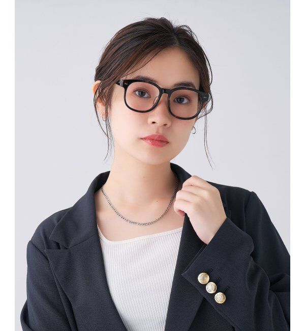  「 ウェリントン型 メガネ | 黒縁フレーム 伊達めがね 度付きユニセックス 読書  CLASSIC  レンズ交換券付」|メガネ|茶系デミ