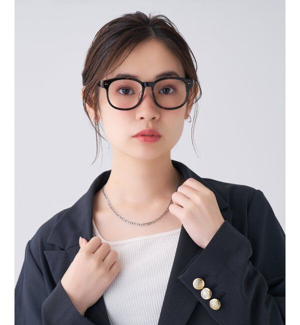  「 ウェリントン型 メガネ | 黒縁フレーム 伊達めがね 度付きユニセックス 読書  CLASSIC  レンズ交換券付」|メガネ|