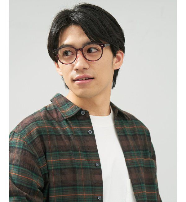  「 ボストン型 メガネ | 黒縁フレーム 伊達めがね 度付きユニセックス 読書  CLASSIC  レンズ交換券付」|メガネ|