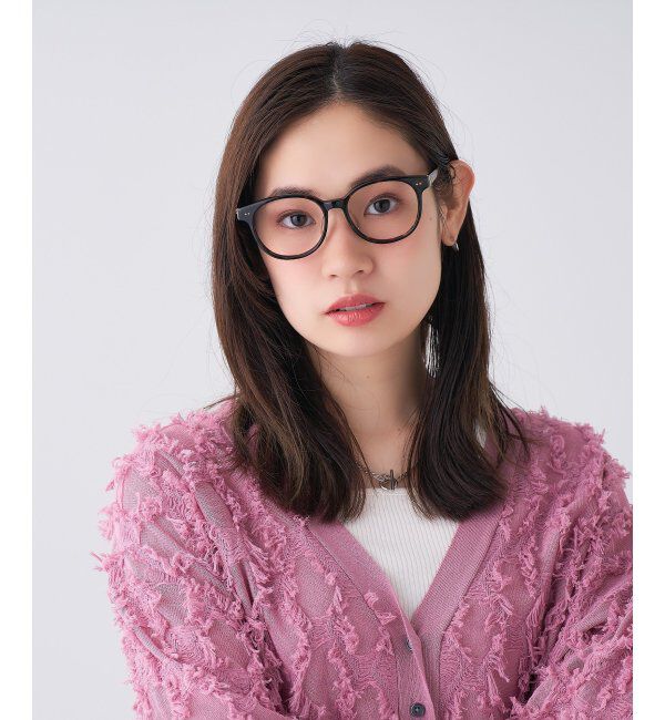  「 ボストン型 メガネ | 黒縁フレーム 伊達めがね 度付きユニセックス 読書  CLASSIC  レンズ交換券付」|メガネ|