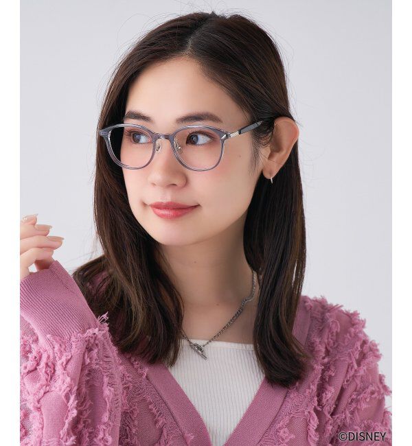  「Zoff｜Disney  &rdquo;Baby Animals&rdquo; メガネ [ダンボ ﾓﾃﾞﾙ]ディズニー 伊達・度付き    レンズ交換券付」|メガネ|
