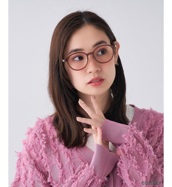  「Zoff｜Disney  &rdquo;Baby Animals&rdquo; メガネ [おしゃれキャット( マリー ) ﾓﾃﾞﾙ] ディズニー  レンズ交換券付」|メガネ|