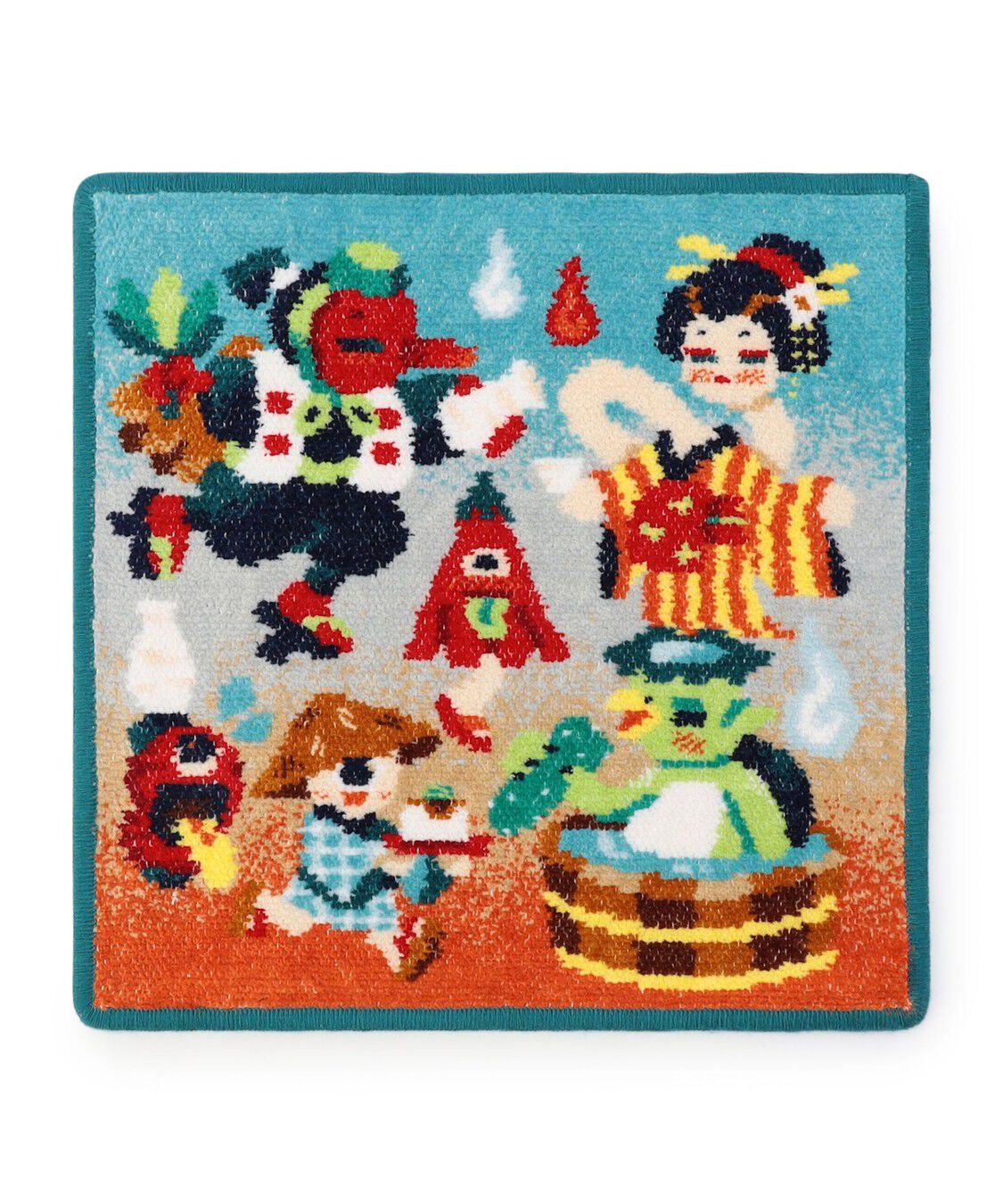 LOVERARY BY FEILER「ヨウカイオマツリサワギ　ハンカチ」|ハンカチ|ブルー