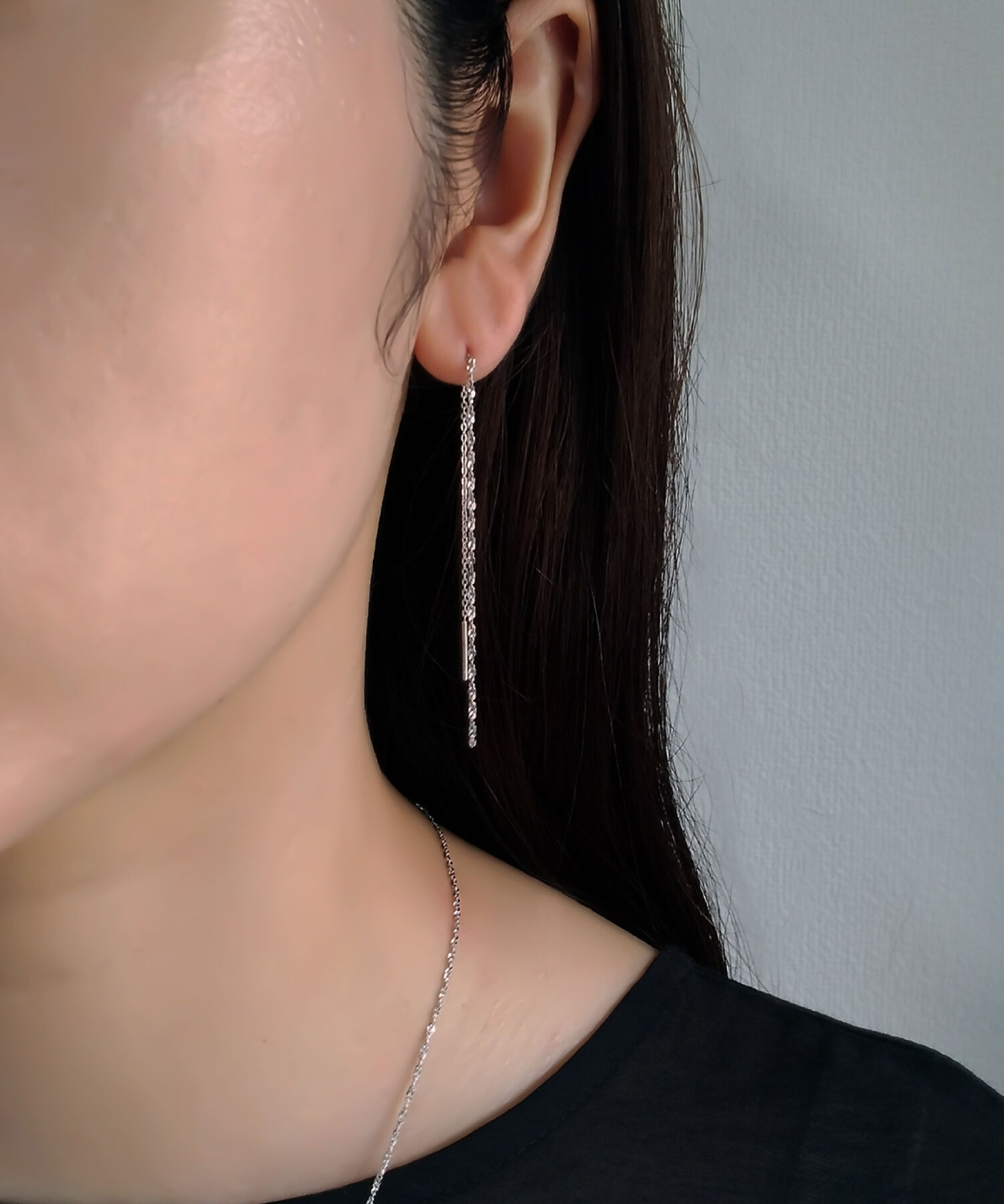  「silver925 キラチェーン アメリカンピアス (ニッケルフリー)」|ピアス|