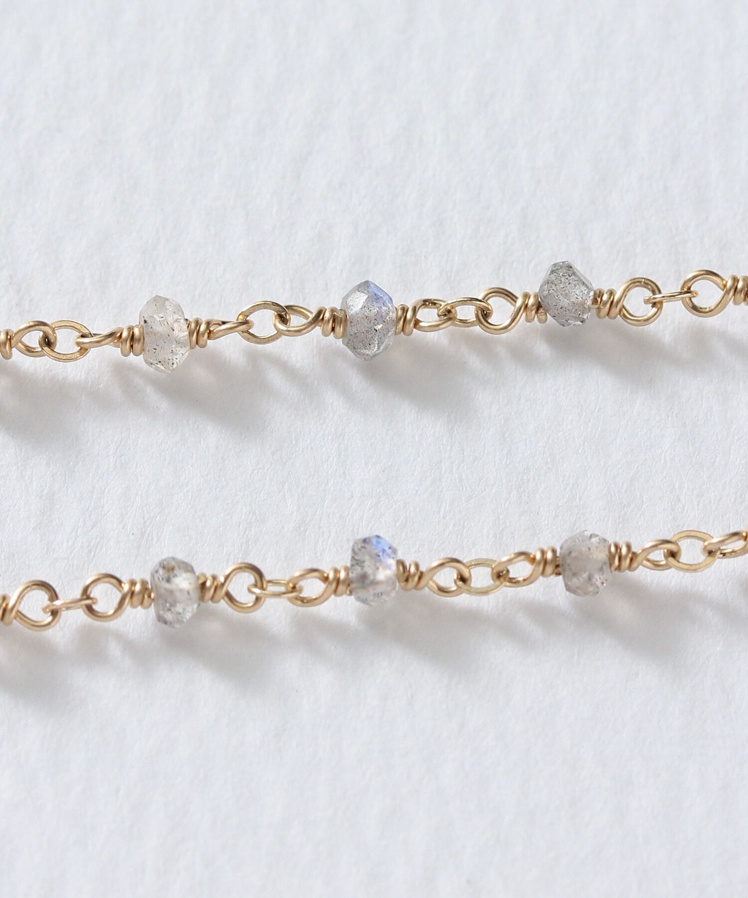  「【WEB限定】K14GF 天然石 ロングネックレス」|ネックレス|