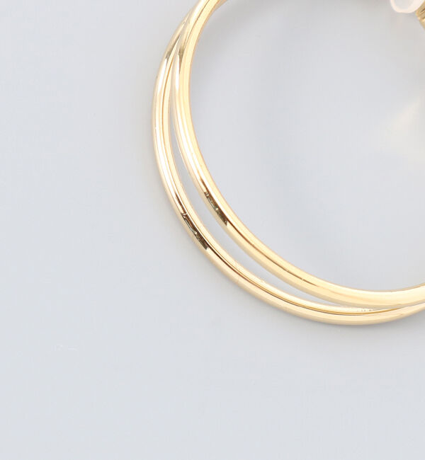 Phoebe「≪雑誌掲載≫ダブルラインフープイヤリング」|イヤリング|
