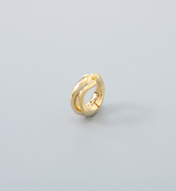 Phoebe「ウェーブスナップイヤリング　ゴールド」|イヤリング|