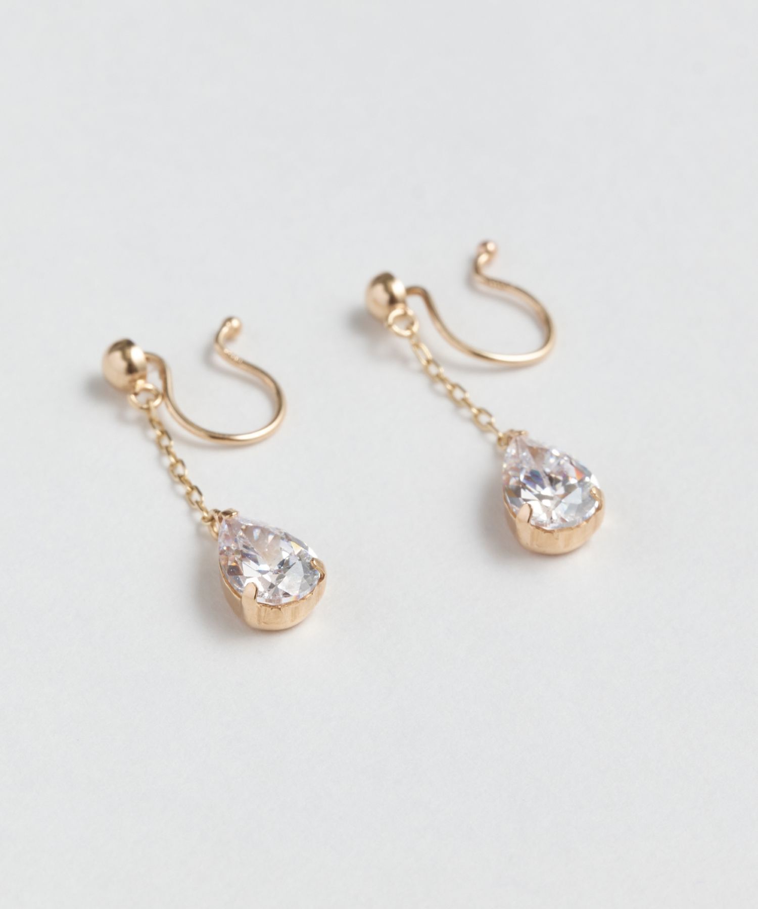 Phoebe「【 K10 】ドロップビジューイヤリング/BOX付き」|イヤリング|