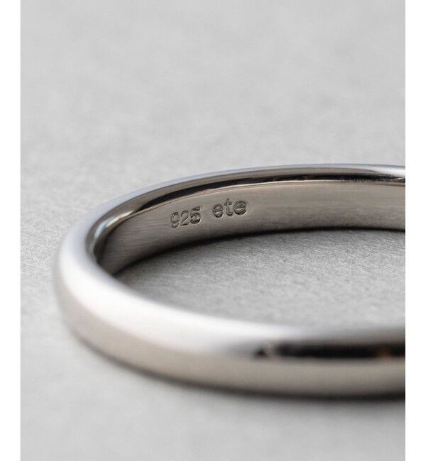 ete「[シェア] ブラックビジュー リング」|リング|