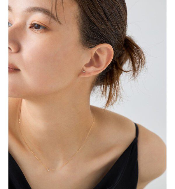 ete「K18YG ダイヤモンド ピアス」|ピアス|