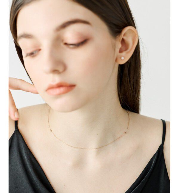 ete「[レイヤー] K18MPG ダイヤモンド ネックレス」|ネックレス|