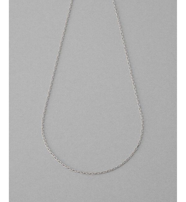 ete「カッティング小豆チェーン ネックレス」|ネックレス|プラチナム