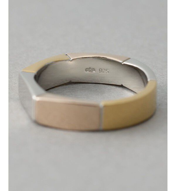 ete「[トリカラー] ボクシー リング ミディアム」|リング|