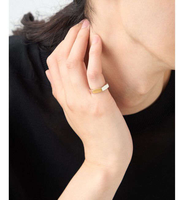 ete「[トリカラー] ボクシー リング ミディアム」|リング|