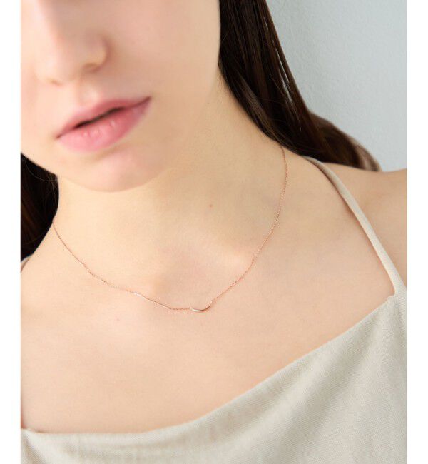 ete「[レイヤー] K10MPG クレセントムーン ネックレス」|ネックレス|