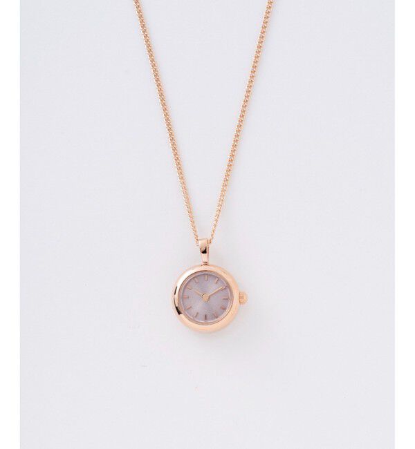 Jouete「タイムピース ネックレス」|腕時計|ピンクゴールド