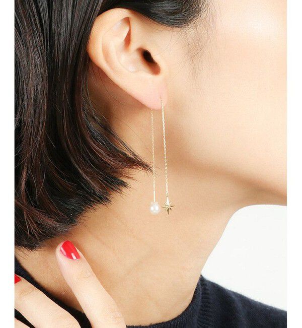 Jouete「淡水パール キャッチ」|ピアス|