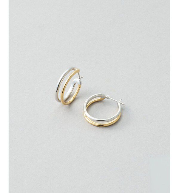 Jouete「[ラップピアス] ダブルフープ コンビカラー」|ピアス|