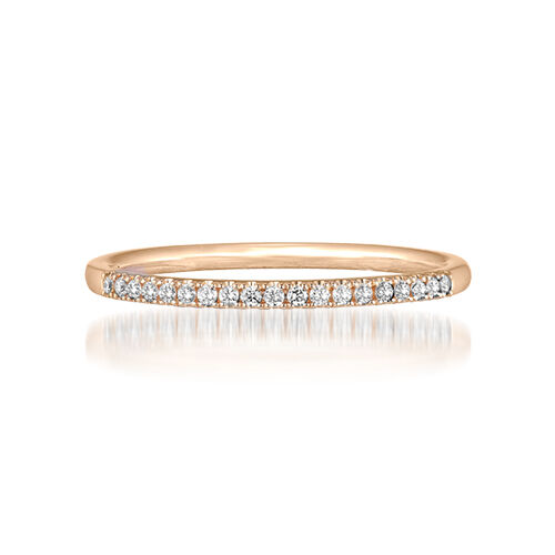 STAR JEWELRY「HALF ETERNITY RING」|リング|ローズゴールド