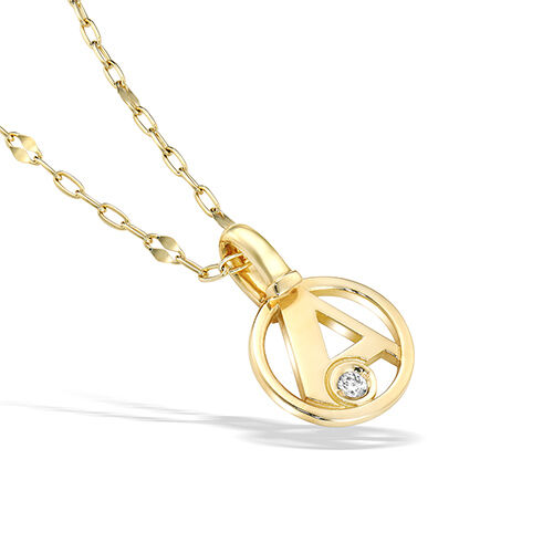 STAR JEWELRY「INITIAL STAR CHARM (A)」|ネックレス|