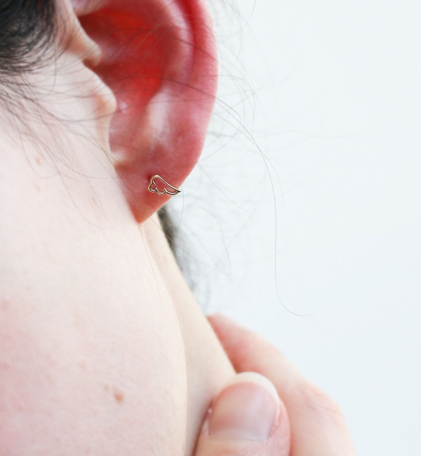  「ゴールド エンジェル ピアス | K10YG」|ピアス|
