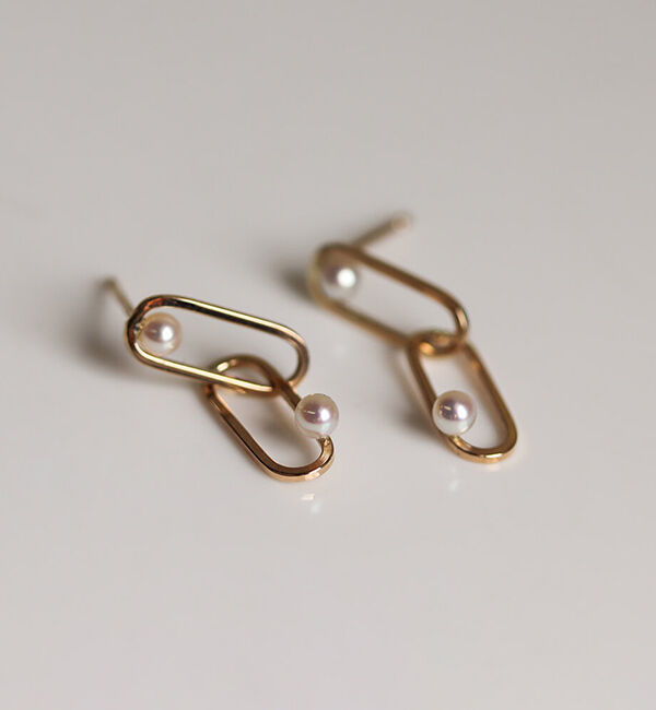  「パール ピアス | K10YG」|ピアス|