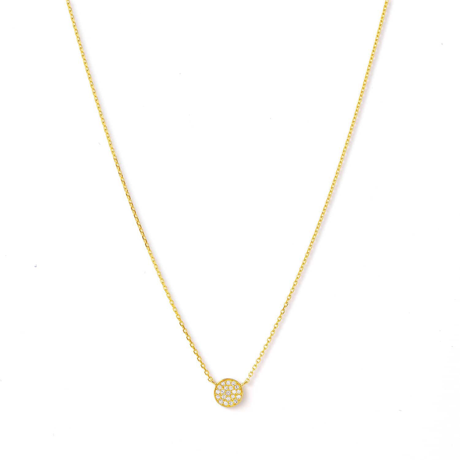 agete「K18ダイヤモンドネックレス」|ネックレス|