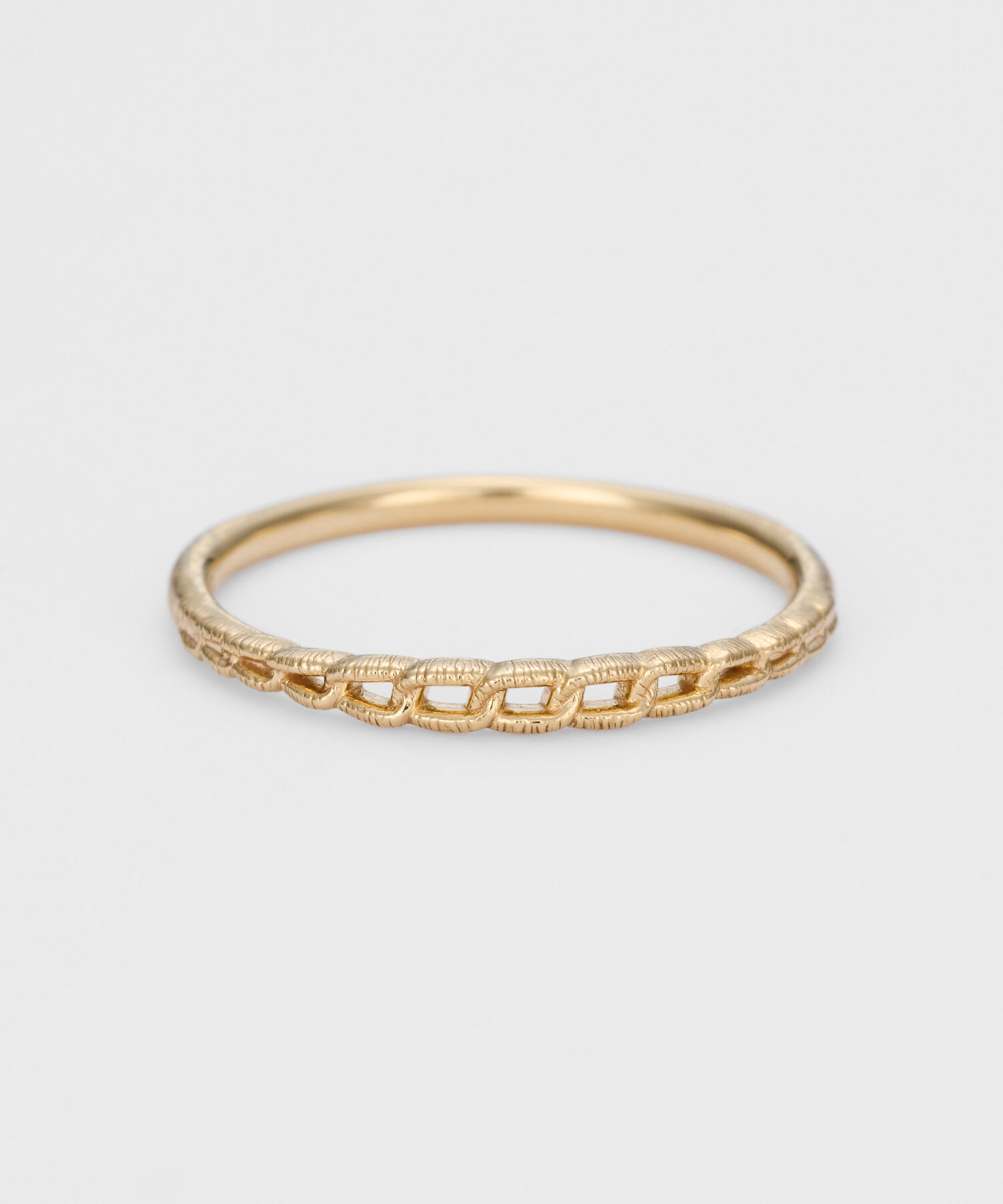 agete「K18リング」|リング|イエロー