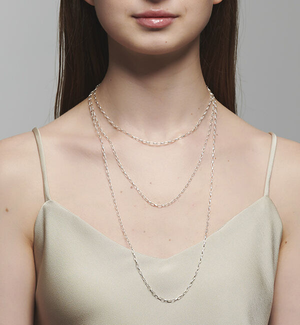 NOJESS「シルバーチェーンネックレス(38cm)」|ネックレス|