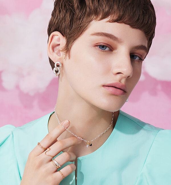 NOJESS「シルバーチェーンネックレス(38cm)」|ネックレス|