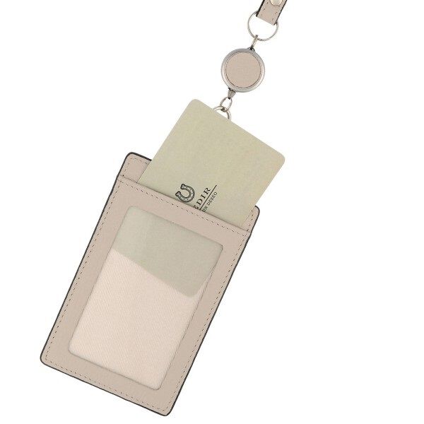 PEDIR「PEDIR(ペディール) ディアシュリンク 本革 リール付 シングルパスケース」|定期入れ|