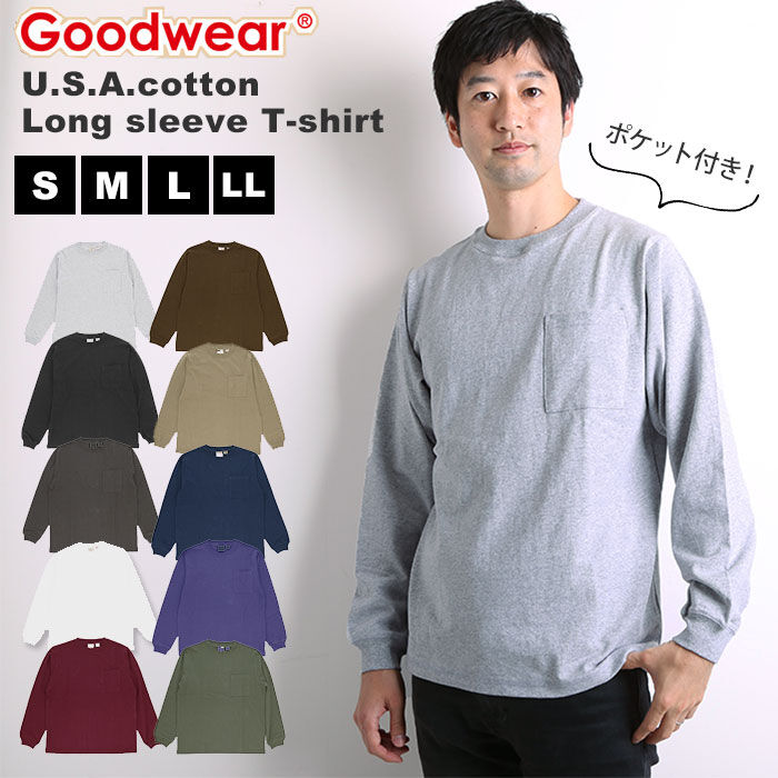 BACKYARD FAMILY「ロンt メンズ ブランド 通販 goodwear 長袖 tシャツ ロングスリーブ グッドウェア」|Tシャツ・カットソー|