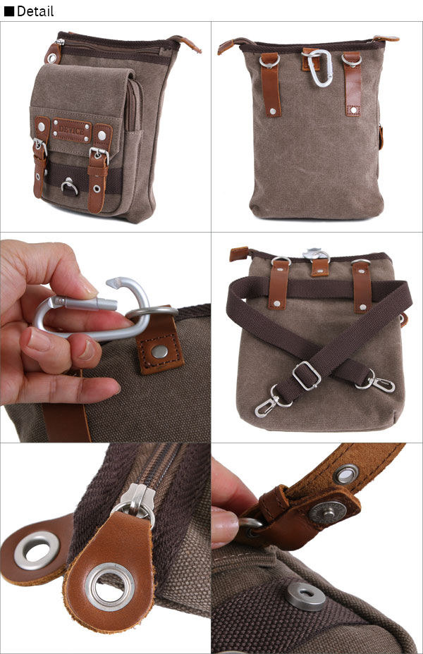 BACKYARD FAMILY「DEVICE 通販 メガ ヒップバッグ バッグ 定番 キャンバス メンズブランド シザーバッグ」|ショルダー・メッセンジャー|