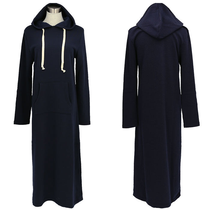 BACKYARD FAMILY「ルームウェア ワンピース 長袖 通販 スウェットワンピース ロング あったか 裏起毛」|ルームウェア|