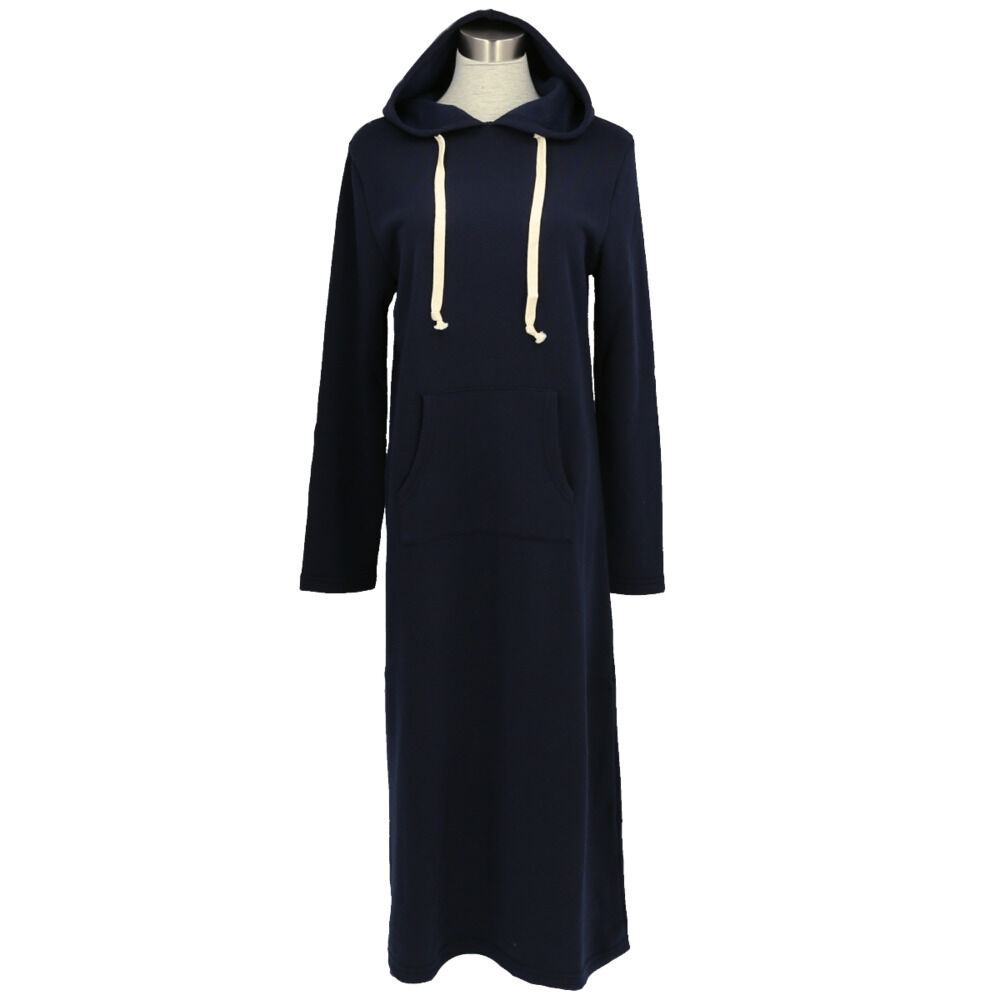 BACKYARD FAMILY「ルームウェア ワンピース 長袖 通販 スウェットワンピース ロング あったか 裏起毛」|ルームウェア|ブルー1