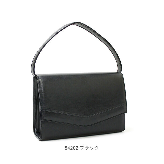 BACKYARD FAMILY「フォーマルバッグ 黒 通販 ローヤル 合皮 冠婚葬祭 ハンドバッグ ブラック 鞄 カバン 上品」|ハンドバッグ|