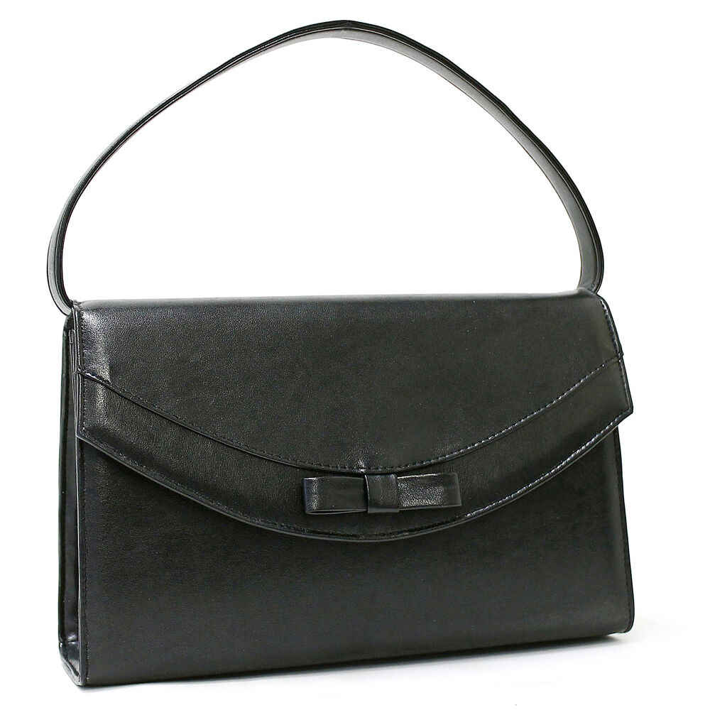 BACKYARD FAMILY「フォーマルバッグ 黒 通販 ローヤル 合皮 冠婚葬祭 ハンドバッグ ブラック 鞄 カバン 上品」|ハンドバッグ|ブラック3