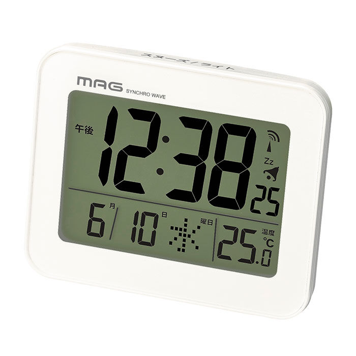 BACKYARD FAMILY「目覚まし時計 電波 通販 電波時計 デジタル 置き時計 置時計 時計 アラームクロック」|クロック・置時計|