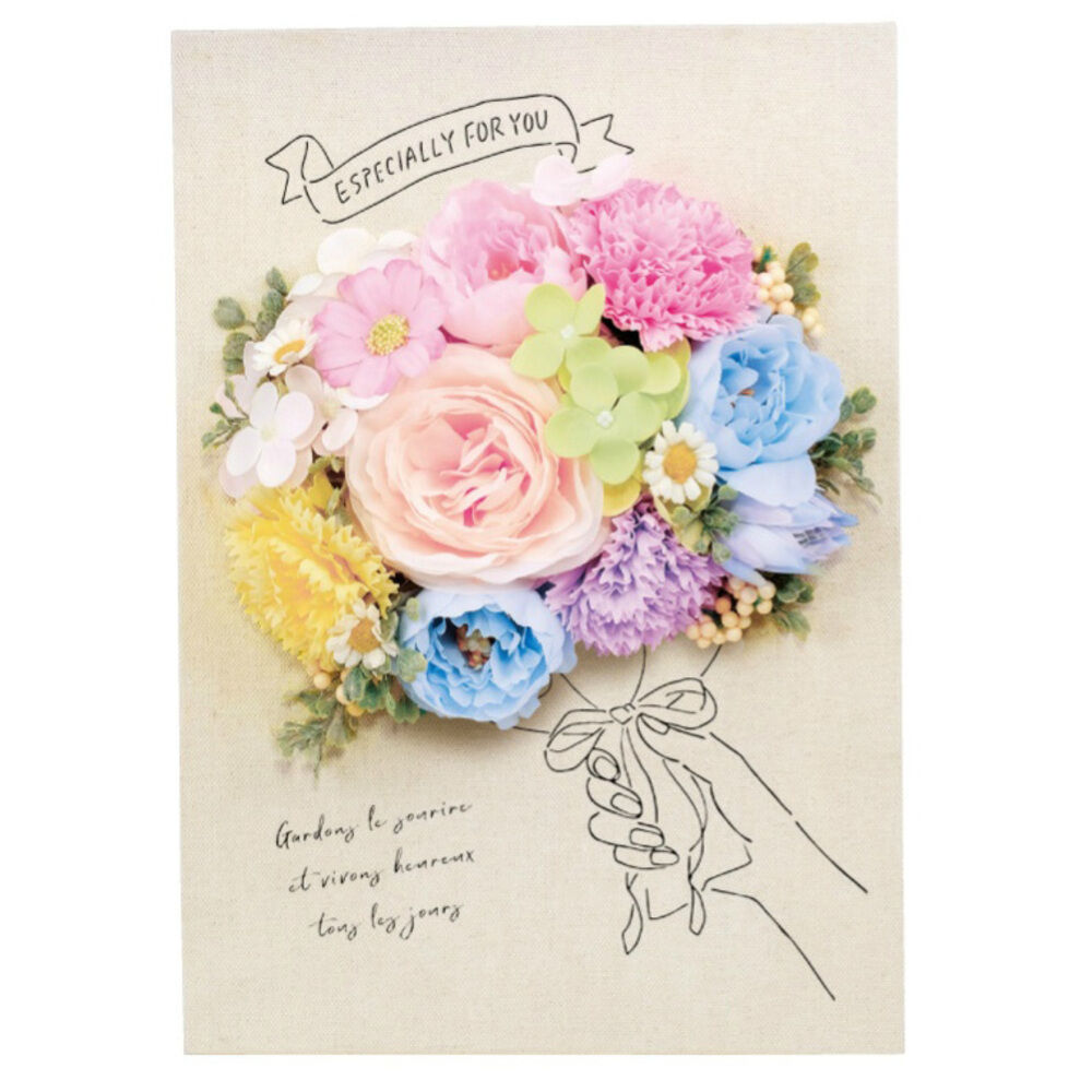 BACKYARD FAMILY「ソープフラワー オシャレ 通販 キャンバスボードソープフラワー フラワーアレンジメント 造花」|その他|ピンク2