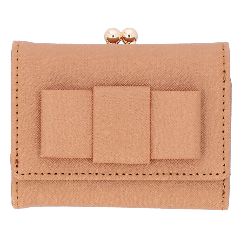 BACKYARD FAMILY「財布 レディース がま口 通販 ミニ財布 がま口財布 がまぐち財布 折財布 三つ折り財布」|財布|ブラウン1