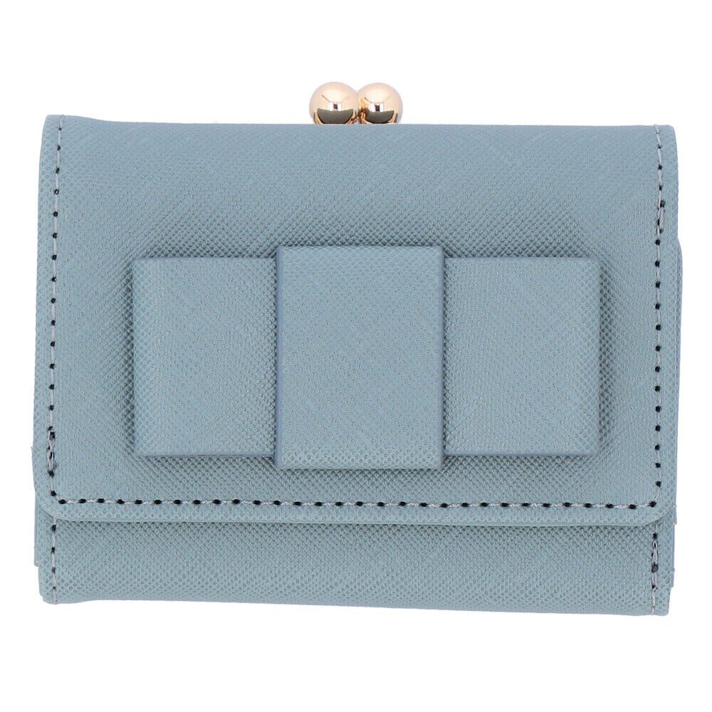 BACKYARD FAMILY「財布 レディース がま口 通販 ミニ財布 がま口財布 がまぐち財布 折財布 三つ折り財布」|財布|ブルー1