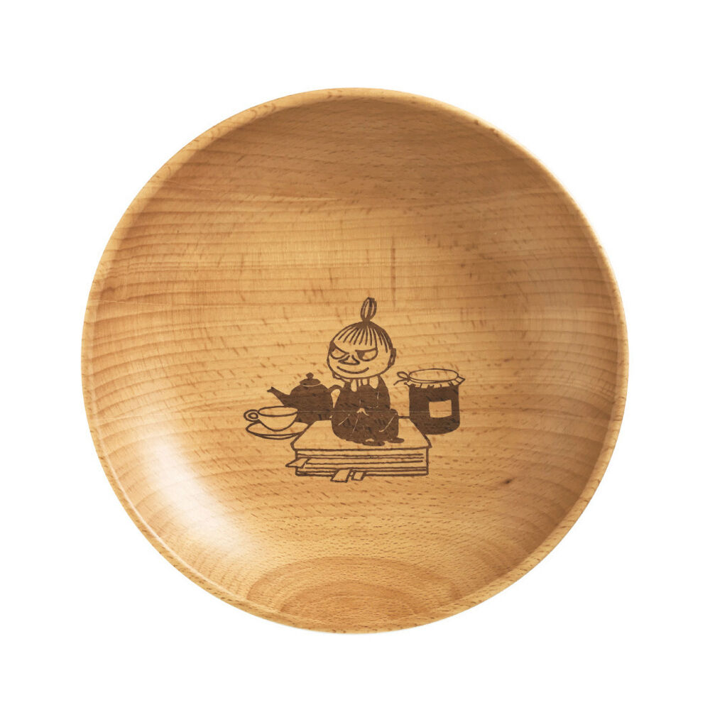 BACKYARD FAMILY「ムーミン 食器 通販 木製 プレート 皿 お皿 ラウンドプレート 丸皿 ラウンドディッシュ M」|食器・キッチングッズ|ブラウン2