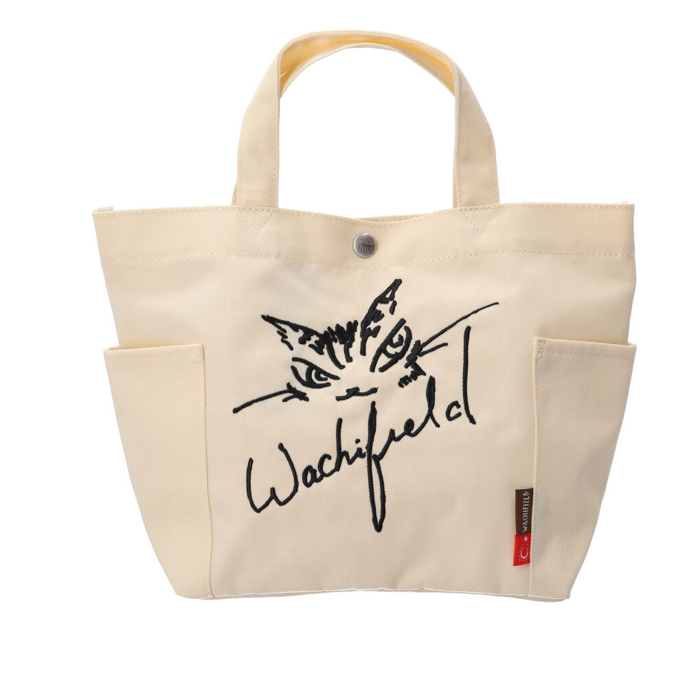 BACKYARD FAMILY「わちふぃーるど トートバッグ 通販 猫のダヤン トートバック トート バッグ ミニトート」|トートバッグ|ホワイト1