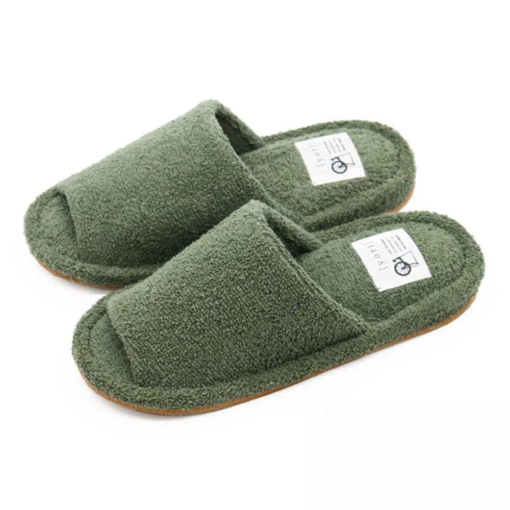 BACKYARD FAMILY「洗える タオル地 スリッパ 通販 yoriスリッパ 洗えるスリッパ yoriパイルスタンダード」|ルームシューズ|グリーン1
