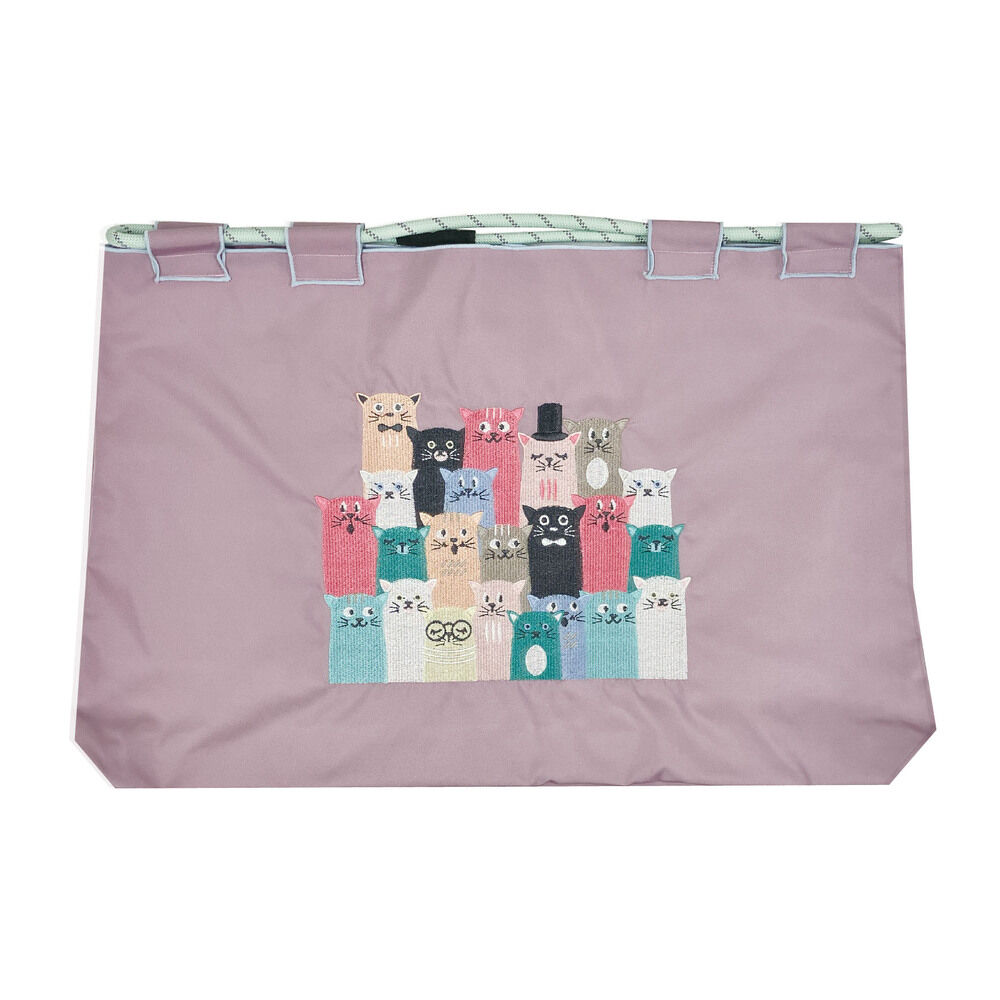 BACKYARD FAMILY「トートバッグ ナイロン Lサイズ 通販 トート 手提げ トートバック サブバッグ サブバック」|トートバッグ|パープル1